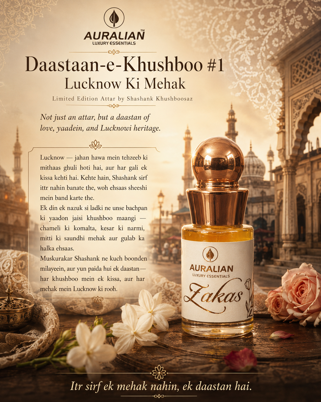 Zakas - A Limited Edition Attar by Shashank Itrsaaz